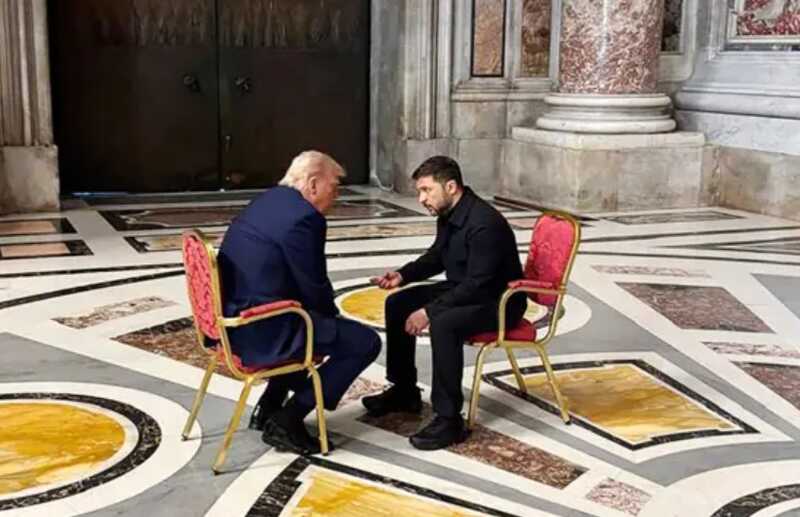 Трамп опубликовал снимок, сделанный во время встречи с Зеленским