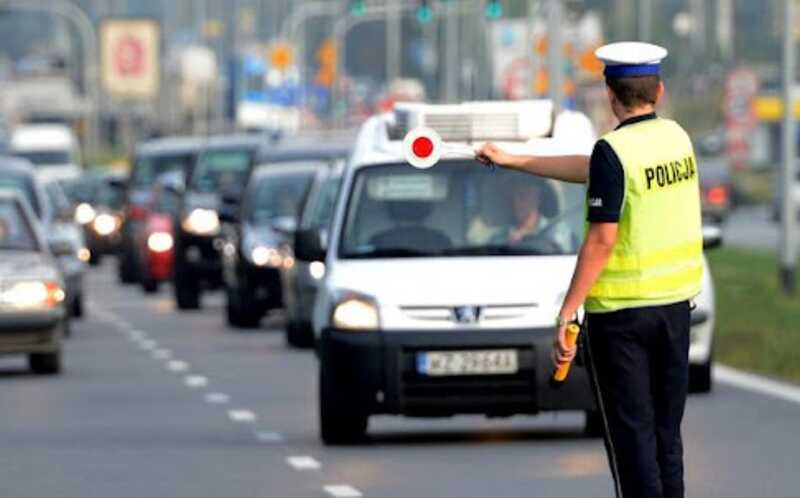 В Польше оштрафовали водителя и пассажирку за неподобающее поведение во время поездки